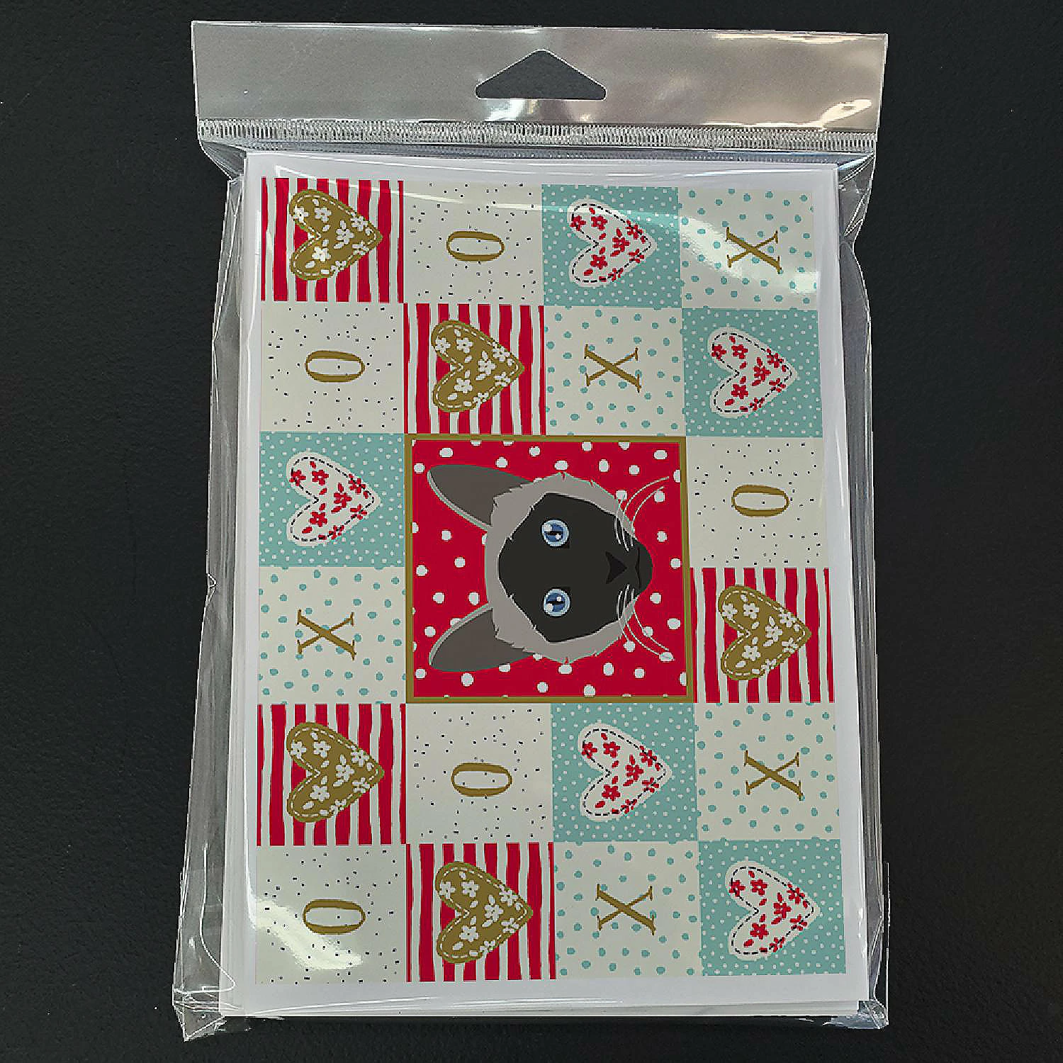 Cheap 😉 Caroline's Treasures Valentine's Day, Balinese Cat Love Greeting Cards and Envelopes Pack of 8, 7 x 5, Cats ✨ - Image 3