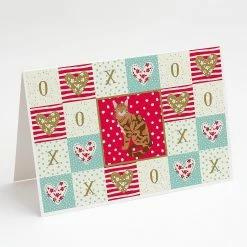 Best reviews of ⭐ Caroline's Treasures Valentine's Day, Bengal Cat Love Greeting Cards and Envelopes Pack of 8, 7 x 5, Cats ✔️