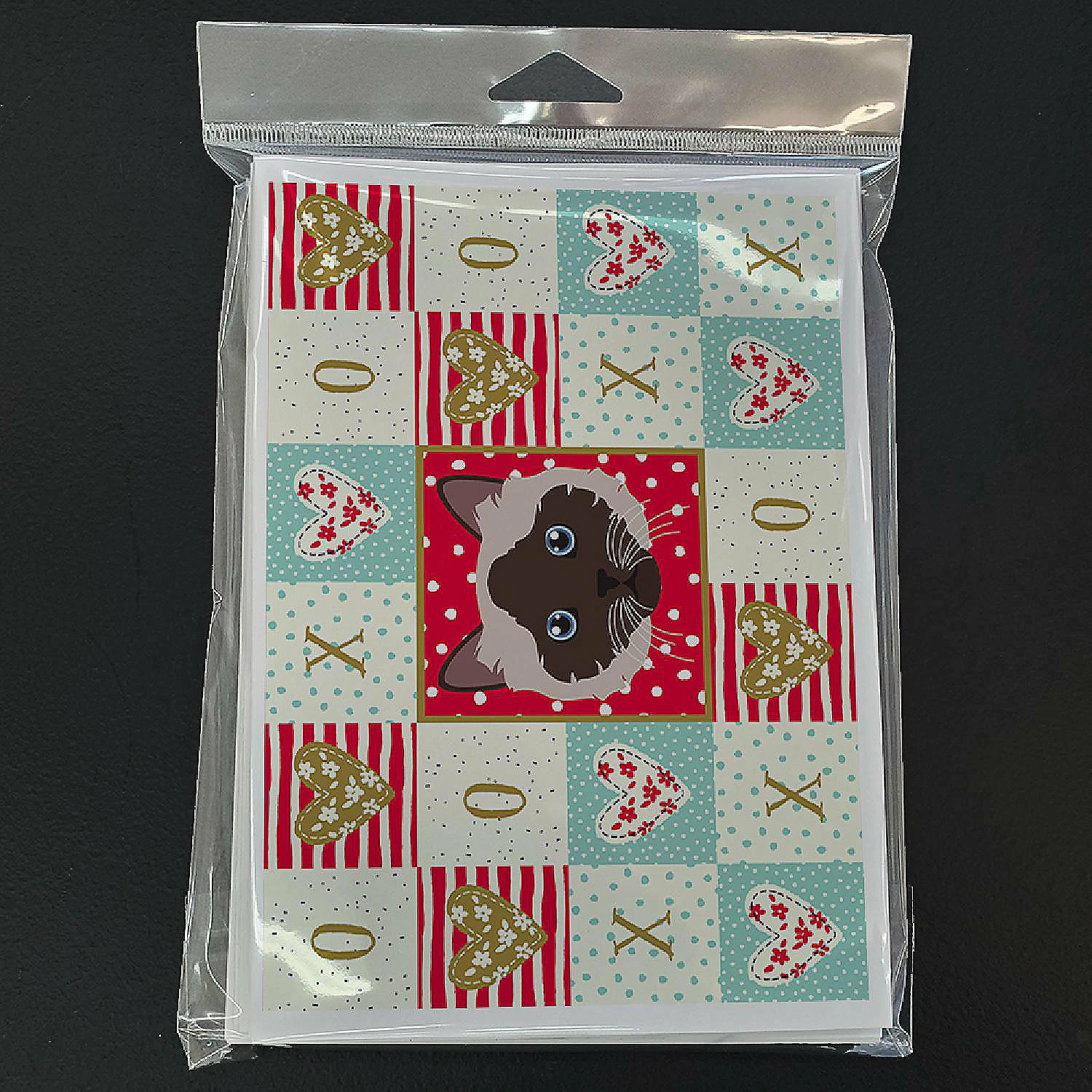 Hot Sale ✔️ Caroline's Treasures Valentine's Day, Birman Cat Love Greeting Cards and Envelopes Pack of 8, 7 x 5, Cats ✔️ - Image 3