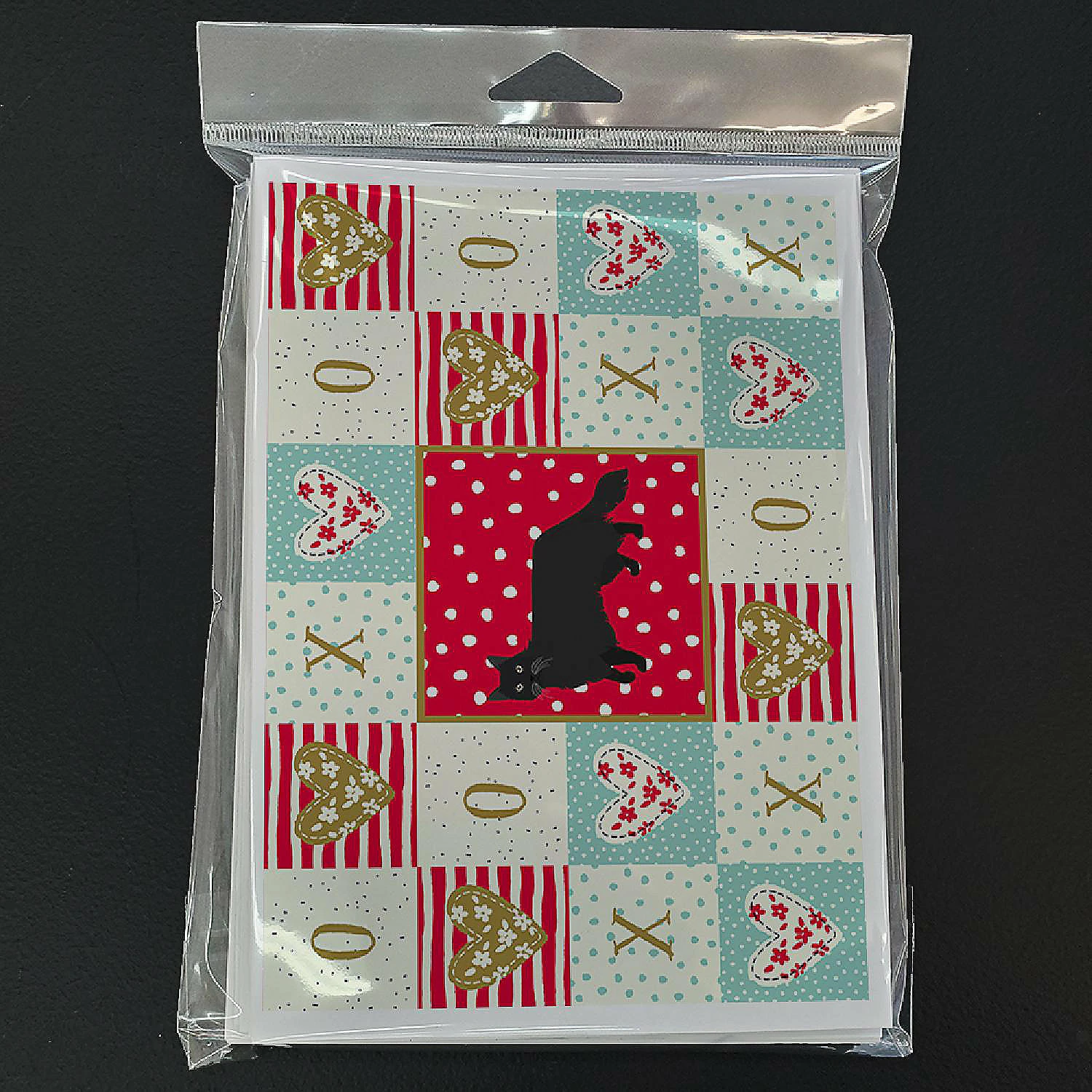 Cheap 💯 Caroline's Treasures Valentine's Day, Black Chantilly Tiffany Cat Love Greeting Cards and Envelopes Pack of 8, 7 x 5, Cats 💯 - Image 3