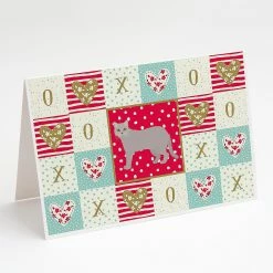 Buy 😉 Caroline's Treasures Valentine's Day, British Semi Longhair Cat Love Greeting Cards and Envelopes Pack of 8, 7 x 5, Cats ⭐