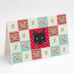 Buy 🧨 Caroline's Treasures Valentine's Day, Chantilly Tiffany Cat Love Greeting Cards and Envelopes Pack of 8, 7 x 5, Cats 🧨