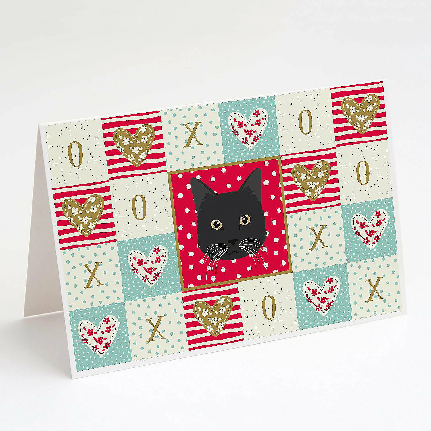 Buy 🧨 Caroline's Treasures Valentine's Day, Chantilly Tiffany Cat Love Greeting Cards and Envelopes Pack of 8, 7 x 5, Cats 🧨