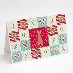 Buy 🌟 Caroline's Treasures Valentine's Day, Devon Rex #1 Cat Love Greeting Cards and Envelopes Pack of 8, 7 x 5, Cats 🔥