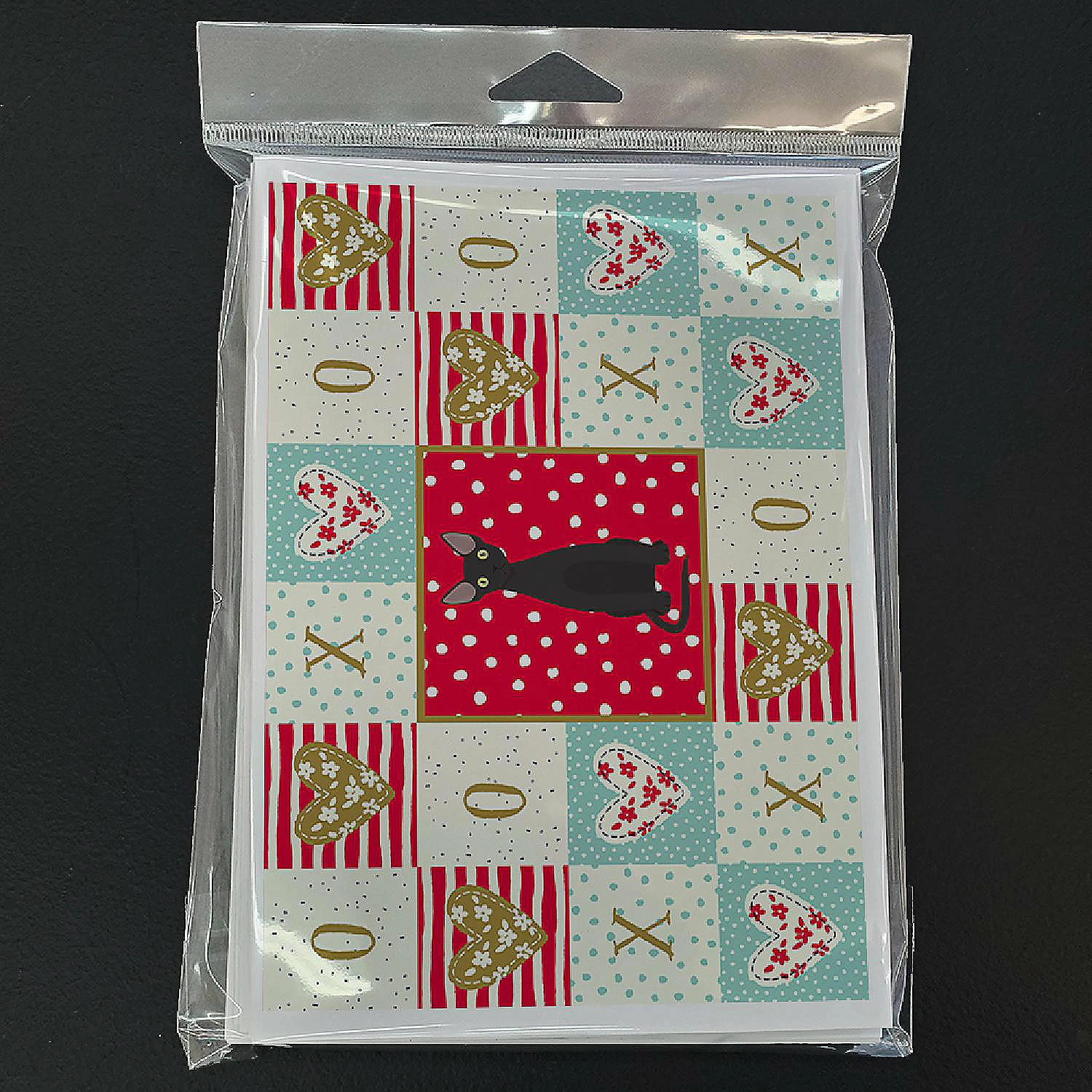 Outlet ⌛ Caroline's Treasures Valentine's Day, Devon Rex #3 Cat Love Greeting Cards and Envelopes Pack of 8, 7 x 5, Cats ❤️ - Image 3