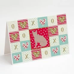 Top 10 🔥 Caroline's Treasures Valentine's Day, Don Sphynx Cat Love Greeting Cards and Envelopes Pack of 8, 7 x 5, Cats ❤️