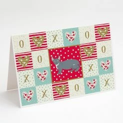 Discount 😉 Caroline's Treasures Valentine's Day, Dwelf #2 Cat Love Greeting Cards and Envelopes Pack of 8, 7 x 5, Cats 🎁