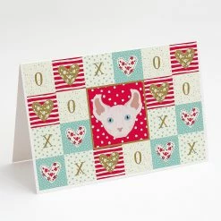 Buy 🌟 Caroline's Treasures Valentine's Day, Dwelf Cat Love Greeting Cards and Envelopes Pack of 8, 7 x 5, Cats 🌟