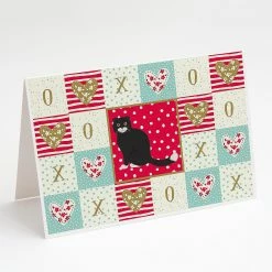 Hot Sale 🌟 Caroline's Treasures Valentine's Day, Foldex Exotic Fold #2 Cat Love Greeting Cards and Envelopes Pack of 8, 7 x 5, Cats 😀