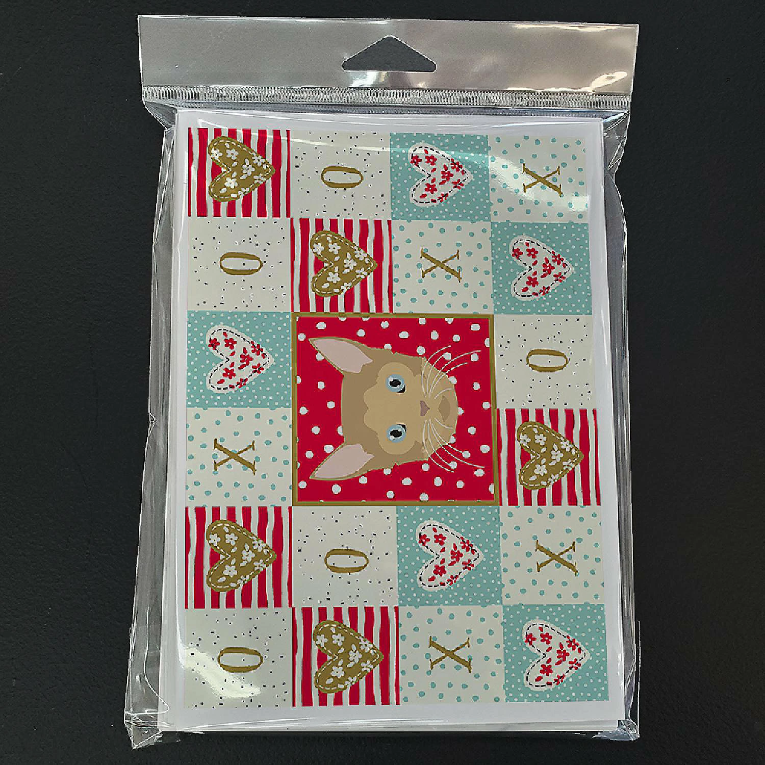 Brand new ๐ Caroline's Treasures Valentine's Day, German Rex Cat Love Greeting Cards and Envelopes Pack of 8, 7 x 5, Cats โญ - Image 3