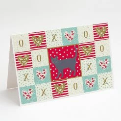 Top 10 👍 Caroline's Treasures Valentine's Day, Korat #3 Cat Love Greeting Cards and Envelopes Pack of 8, 7 x 5, Cats 😉