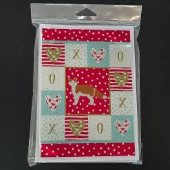 Hot Sale ❤️ Caroline's Treasures Valentine's Day, La Perm #2 Cat Love Greeting Cards and Envelopes Pack of 8, 7 x 5, Cats ⌛