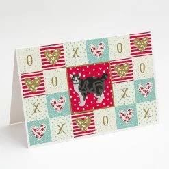 Best Sale 🎁 Caroline's Treasures Valentine's Day, Manx #1 Cat Love Greeting Cards and Envelopes Pack of 8, 7 x 5, Cats 👍