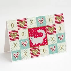 Buy 🎁 Caroline's Treasures Valentine's Day, Napoleon #1 Cat Love Greeting Cards and Envelopes Pack of 8, 7 x 5, Cats ⌛