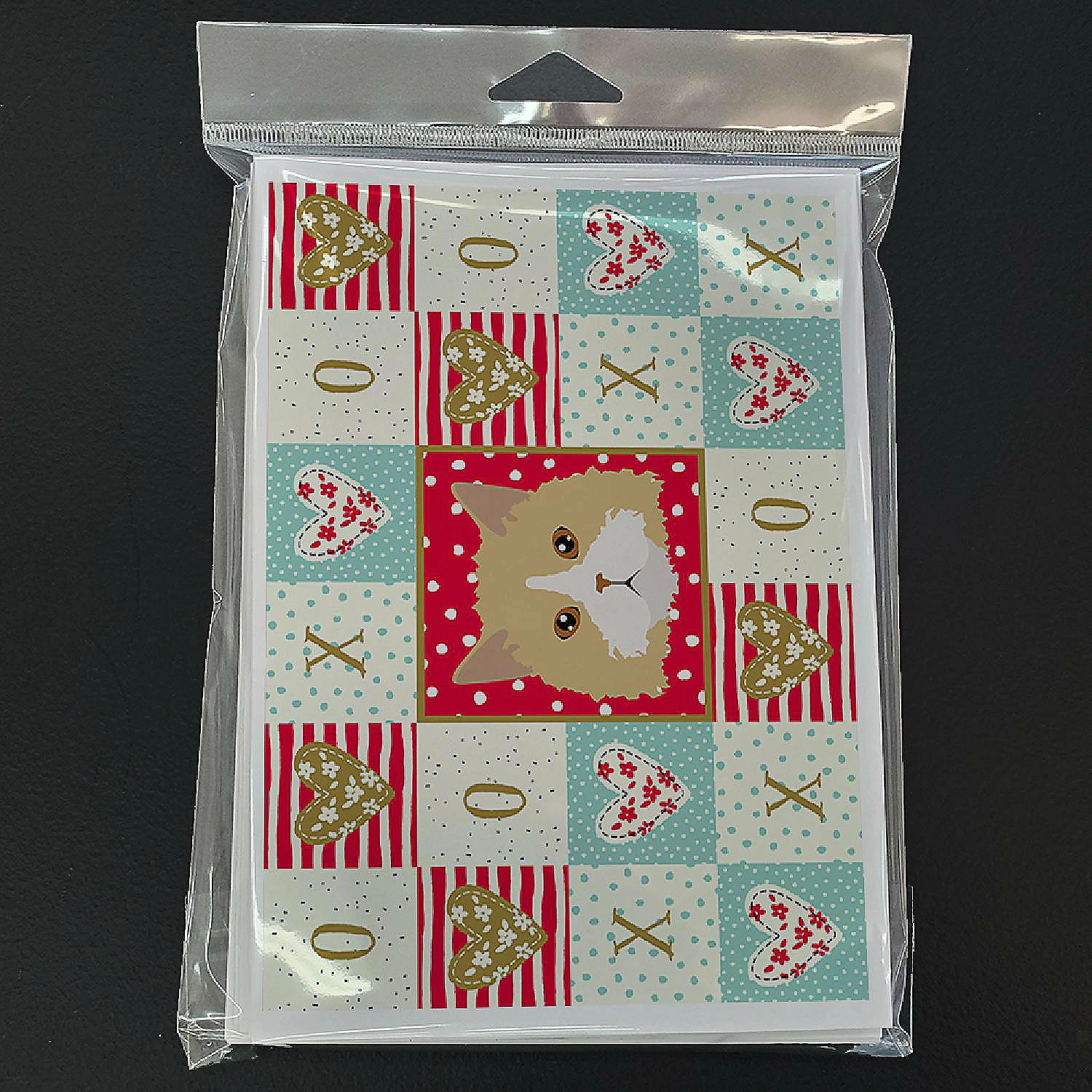 New โ๏ธ Caroline's Treasures Valentine's Day, Oregon Rex Cat Love Greeting Cards and Envelopes Pack of 8, 7 x 5, Cats ๐ - Image 3