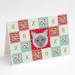 Best deal 🛒 Caroline's Treasures Valentine's Day, Owyhee Bob Cat Love Greeting Cards and Envelopes Pack of 8, 7 x 5, Cats ✨