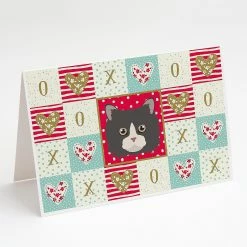 Cheapest ✨ Caroline's Treasures Valentine's Day, Poodle Cat Love Greeting Cards and Envelopes Pack of 8, 7 x 5, Cats 🎉