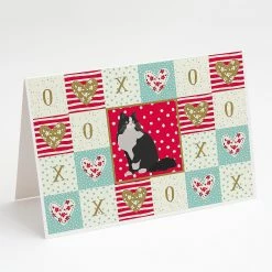 Cheap 🔥 Caroline's Treasures Valentine's Day, Ragamuffin Cat Love Greeting Cards and Envelopes Pack of 8, 7 x 5, Cats 🤩