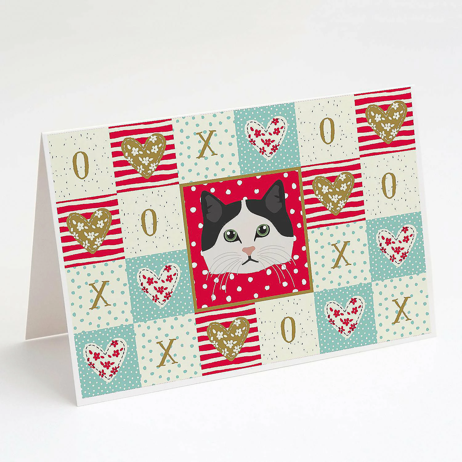 Best deal โ๏ธ Caroline's Treasures Valentine's Day, Ragamuffin Cat Love Greeting Cards and Envelopes Pack of 8, 7 x 5, Cats ๐งจ