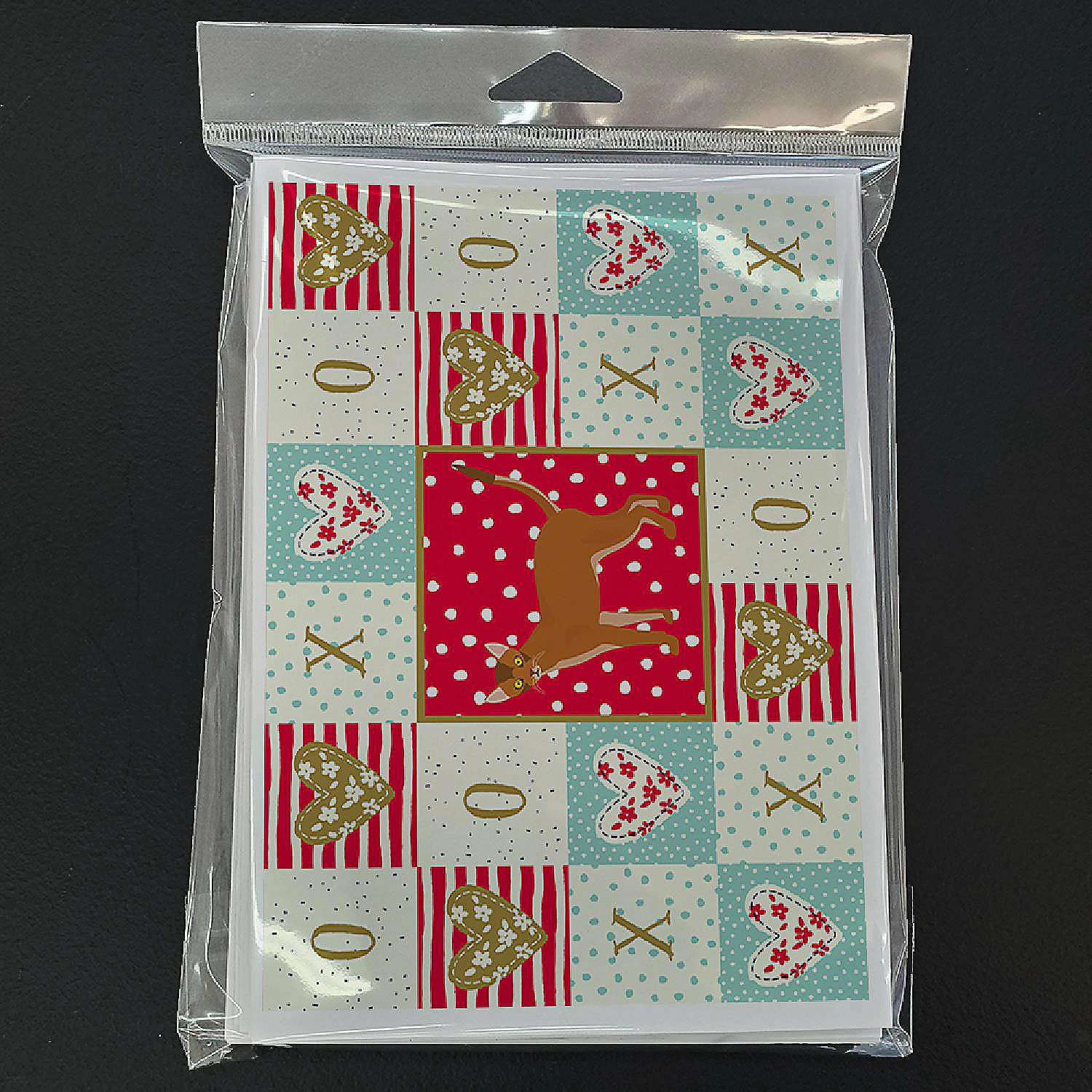 Promo ๐ Caroline's Treasures Valentine's Day, Red Abyssinian Cat Love Greeting Cards and Envelopes Pack of 8, 7 x 5, Cats ๐ - Image 3