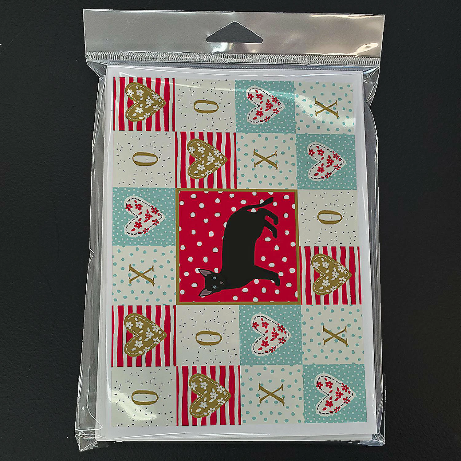 Deals 🛒 Caroline's Treasures Valentine's Day, Russian White Black #1 Cat Love Greeting Cards and Envelopes Pack of 8, 7 x 5, Cats 💯 - Image 3