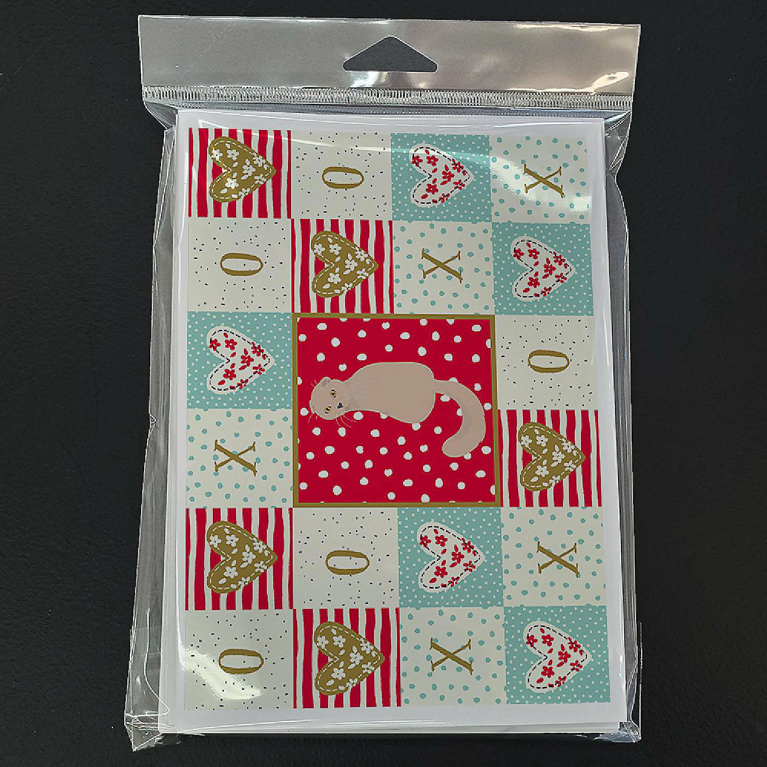 Budget ๐ Caroline's Treasures Valentine's Day, Scottish Fold Cat Love Greeting Cards and Envelopes Pack of 8, 7 x 5, Cats ๐ - Image 3