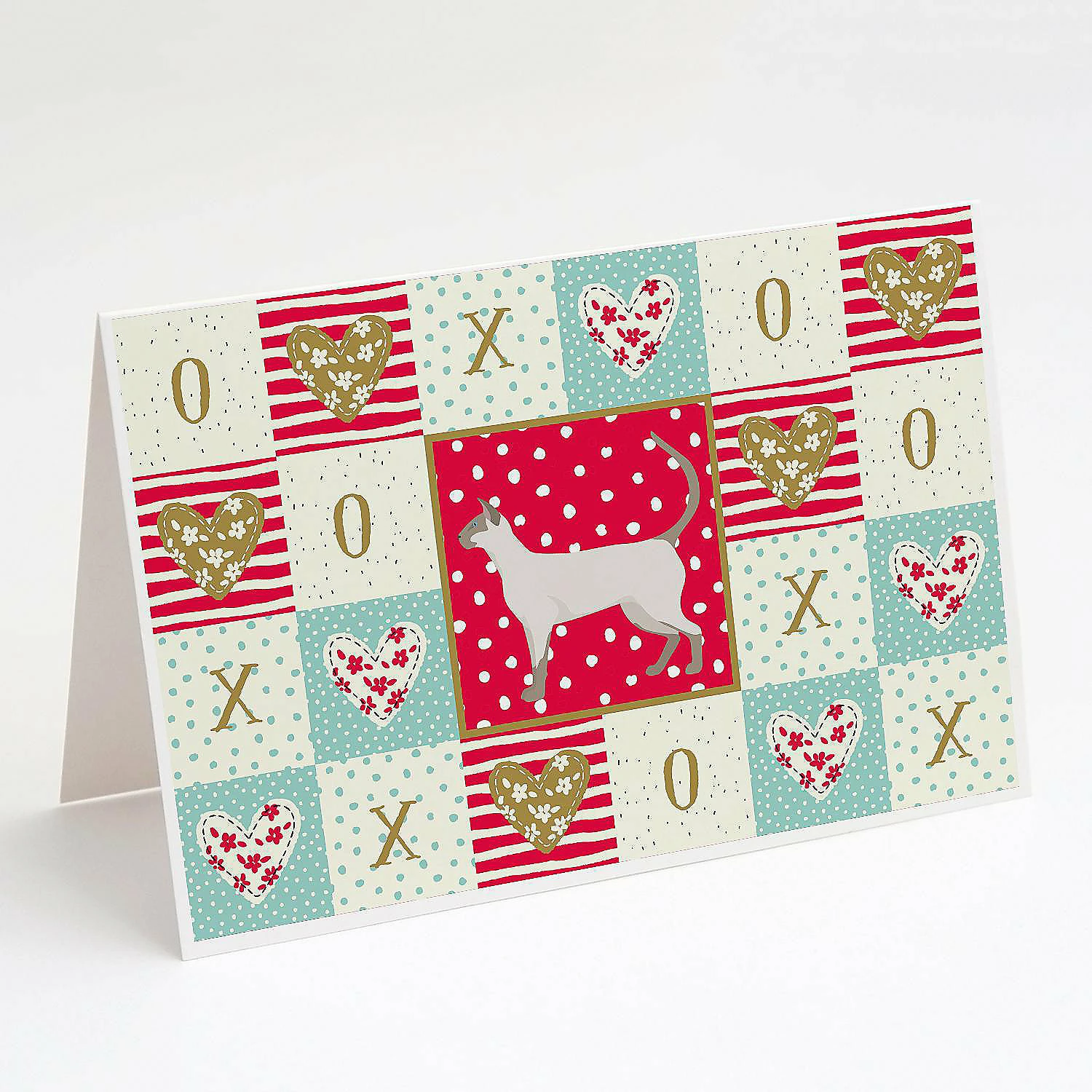 Best reviews of ๐ Caroline's Treasures Valentine's Day, Siamese modern #1 Cat Love Greeting Cards and Envelopes Pack of 8, 7 x 5, Cats ๐