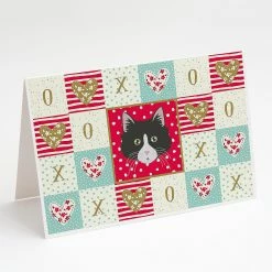 Deals 😉 Caroline's Treasures Valentine's Day, Siberian Forest Cat Love Greeting Cards and Envelopes Pack of 8, 7 x 5, Cats 👍