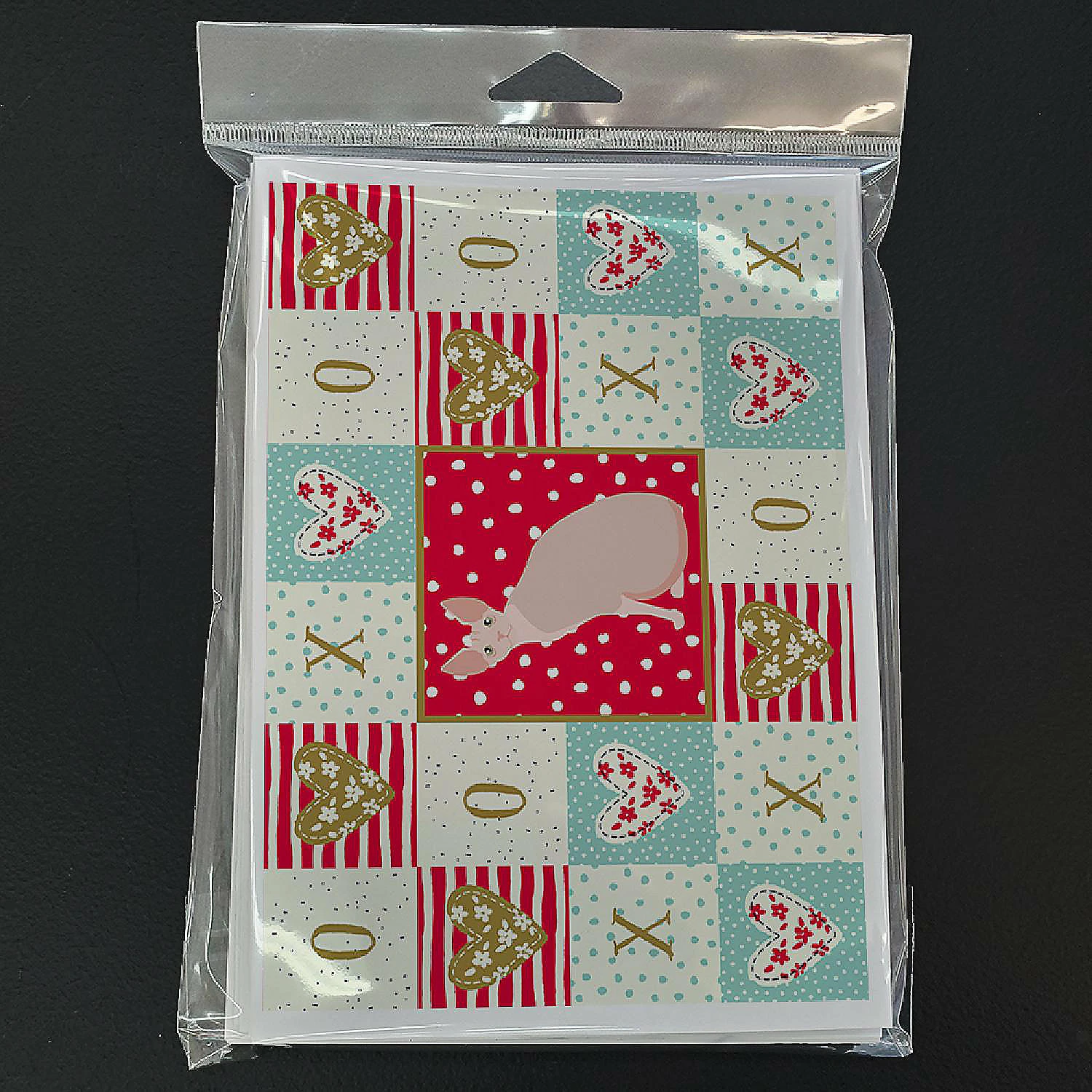 New 😍 Caroline's Treasures Valentine's Day, Sphynx #2 Cat Love Greeting Cards and Envelopes Pack of 8, 7 x 5, Cats ✔️ - Image 3