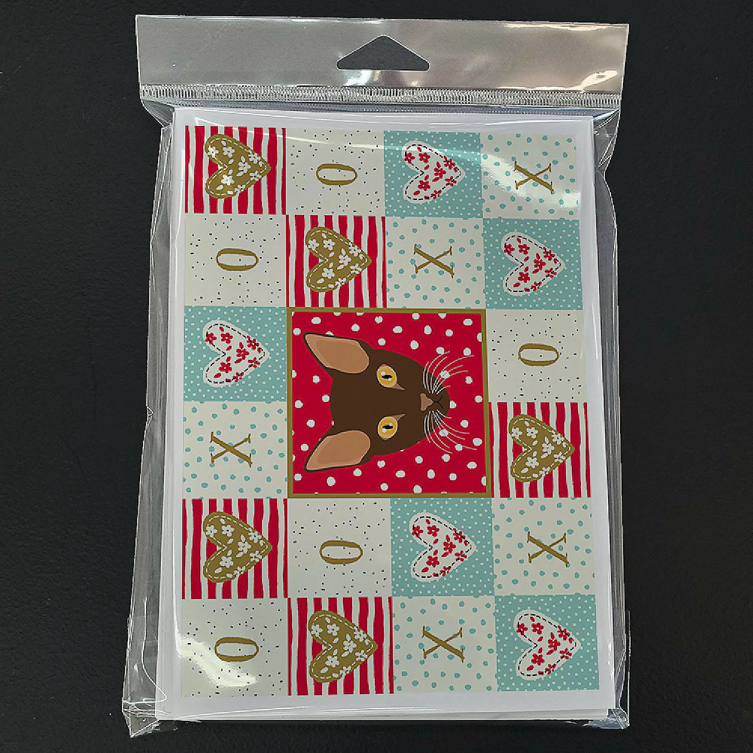 Outlet ⌛ Caroline's Treasures Valentine's Day, Suphalak Cat Love Greeting Cards and Envelopes Pack of 8, 7 x 5, Cats ⭐ - Image 3