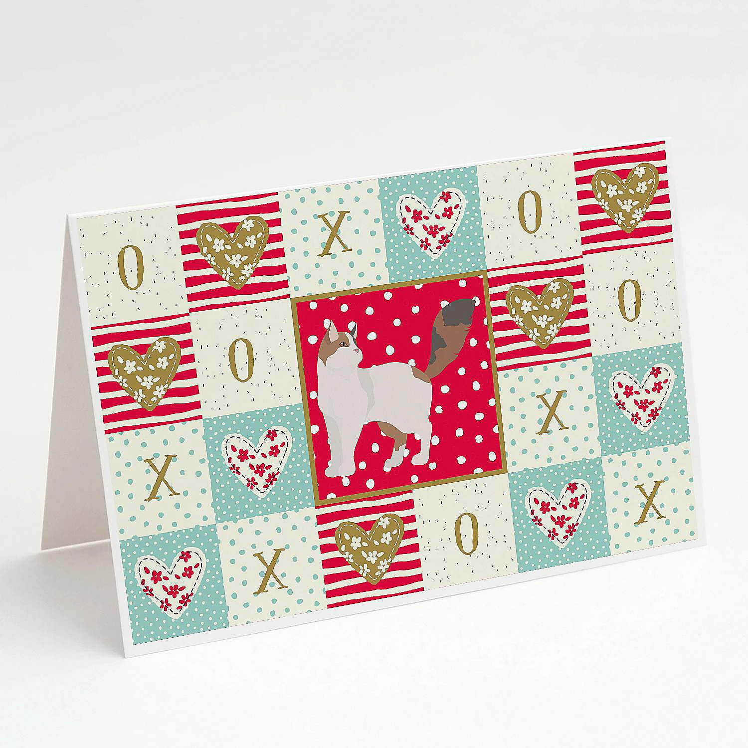 Deals ๐ฅ Caroline's Treasures Valentine's Day, Turkish Van Cat Love Greeting Cards and Envelopes Pack of 8, 7 x 5, Cats ๐ฏ