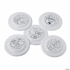 Wholesale 🔔 Color Your Own 🧛 Halloween Flying Discs - 50 Pc. ✨