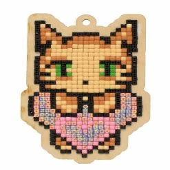 Discount 🎉 Crafting Spark (Wizardi) - Cat's Love WWP334 Diamond Painting on Plywood Kit ⭐