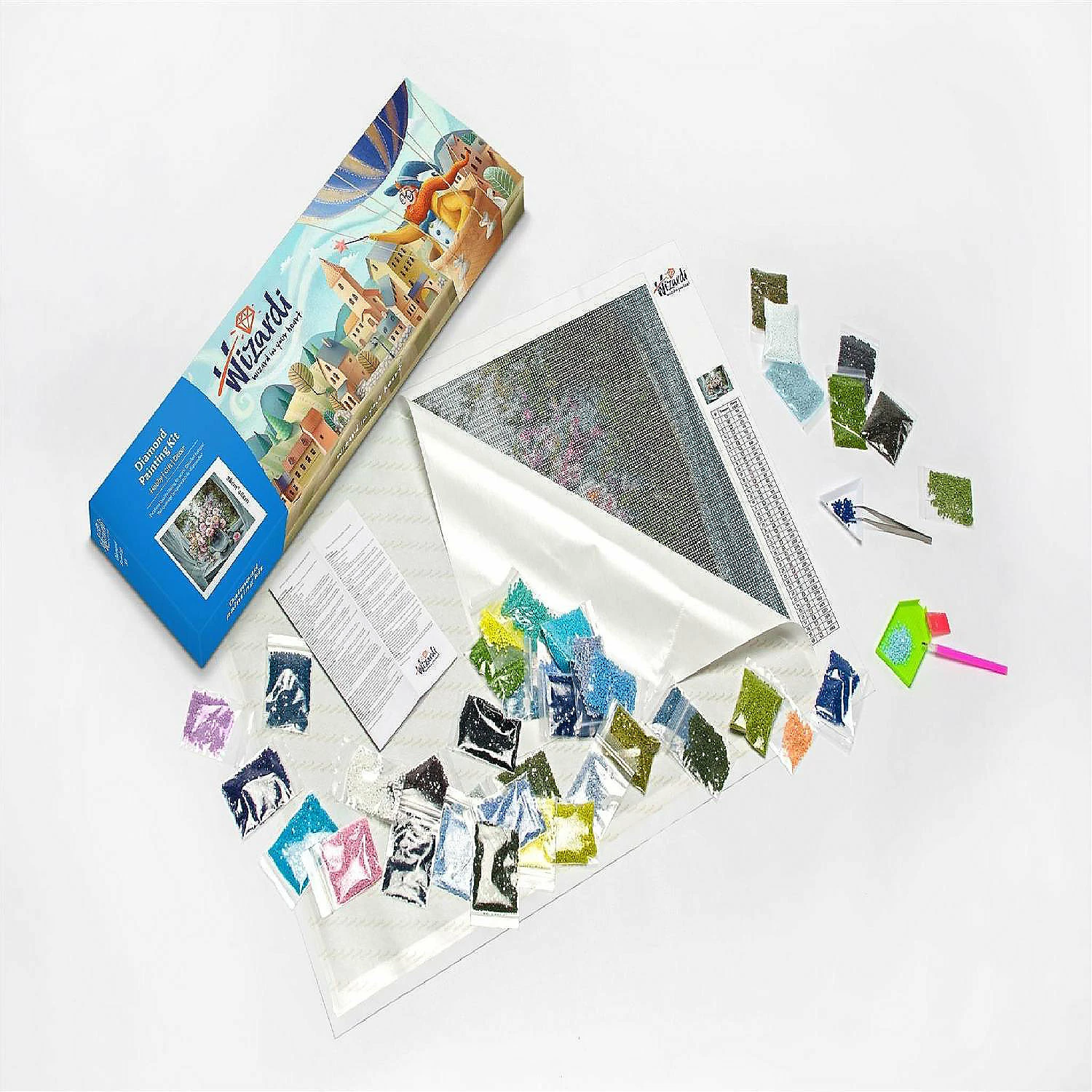 Best Sale ❤️ Crafting Spark (Wizardi) - Kitten and 🎄 Christmas Presents WD2417 10.6 x 14.9 inches Wizardi Diamond Painting Kit 🛒 - Image 3