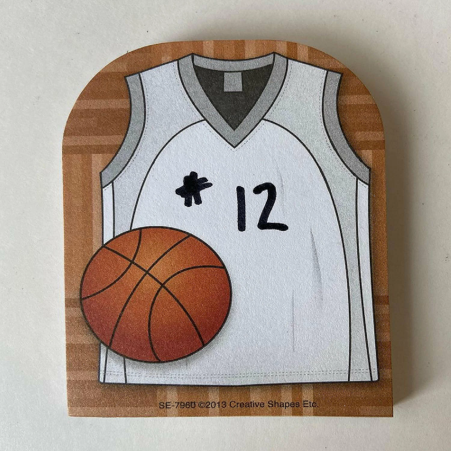 Hot Sale ๐ฏ Creative Shapes Etc. - Large Notepad - ๐ Basketball Jersey ๐ - Image 2