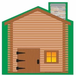 Outlet 🧨 Creative Shapes Etc. - Large Notepad - Cabin 🤩