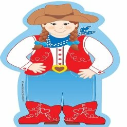 Brand new ⌛ Creative Shapes Etc. - Large Notepad - Cowgirl 👏