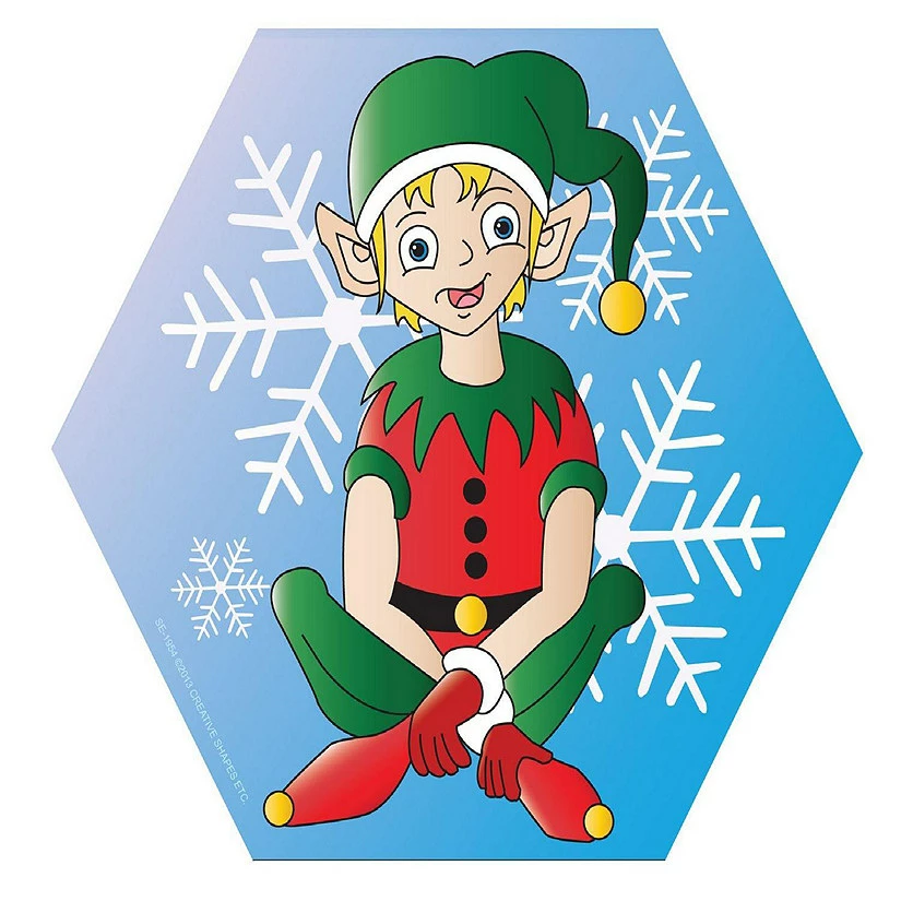 New 🔔 Creative Shapes Etc. - Large Notepad - Elf Sitting 🔔