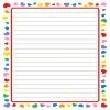 Flash Sale ❤️ Creative Shapes Etc. - Large Notepad - Heart Border ✨