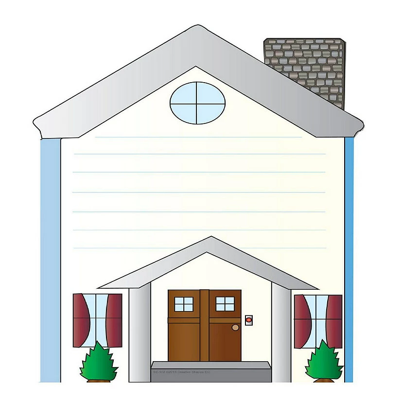 Buy 🎉 Creative Shapes Etc. - Large Notepad - House 👏