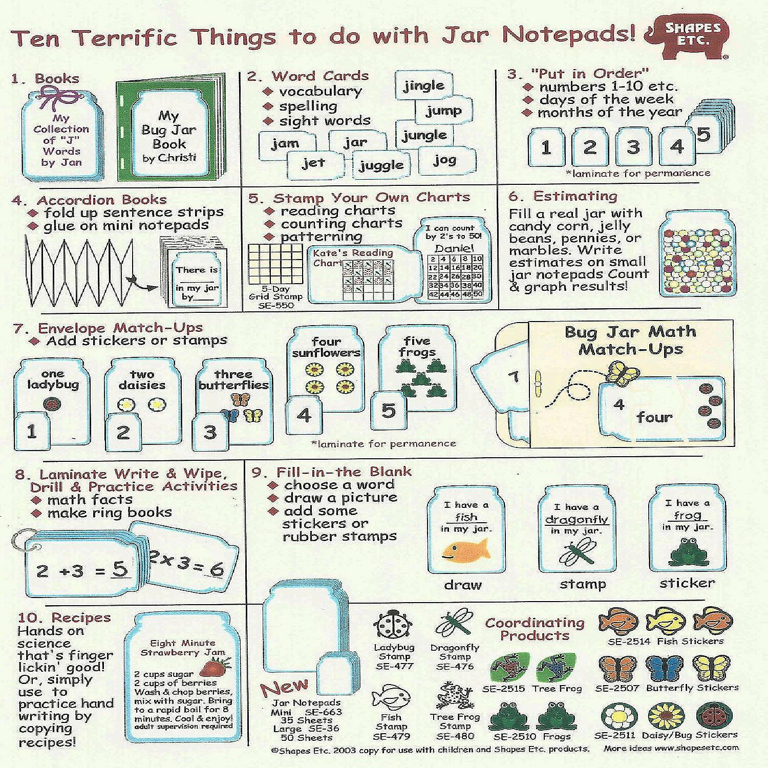 New 😉 Creative Shapes Etc. - Large Notepad - Jar 😉 - Image 2