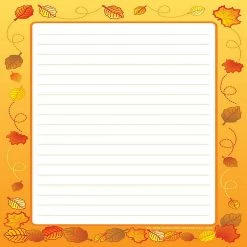 Promo ❤️ Creative Shapes Etc. - Large Notepad - Leaves / Lined 👍