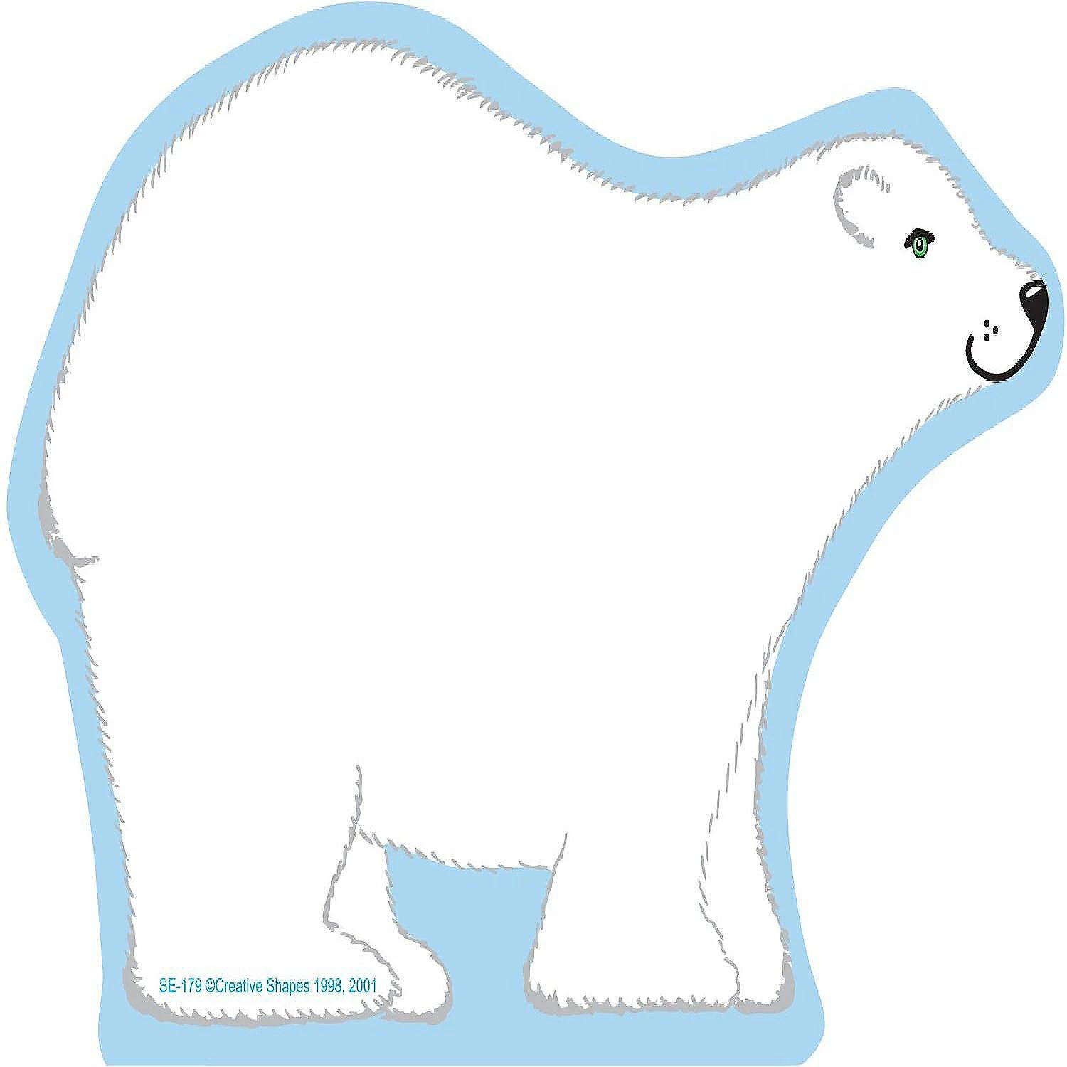 Wholesale โค๏ธ Creative Shapes Etc. - Large Notepad - Polar Bear ๐ฏ