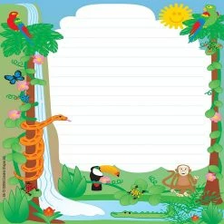 Wholesale 😀 Creative Shapes Etc. - Large Notepad - Rainforest / Lined 👏