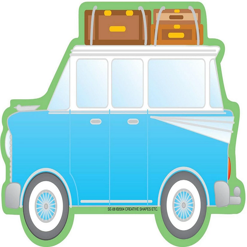 Wholesale 🤩 Creative Shapes Etc. - Large Notepad - Retro Car 👏