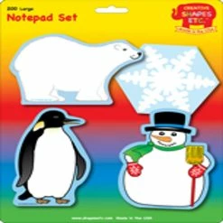 Hot Sale 💯 Creative Shapes Etc. - Large Notepad Set - Winter 👏