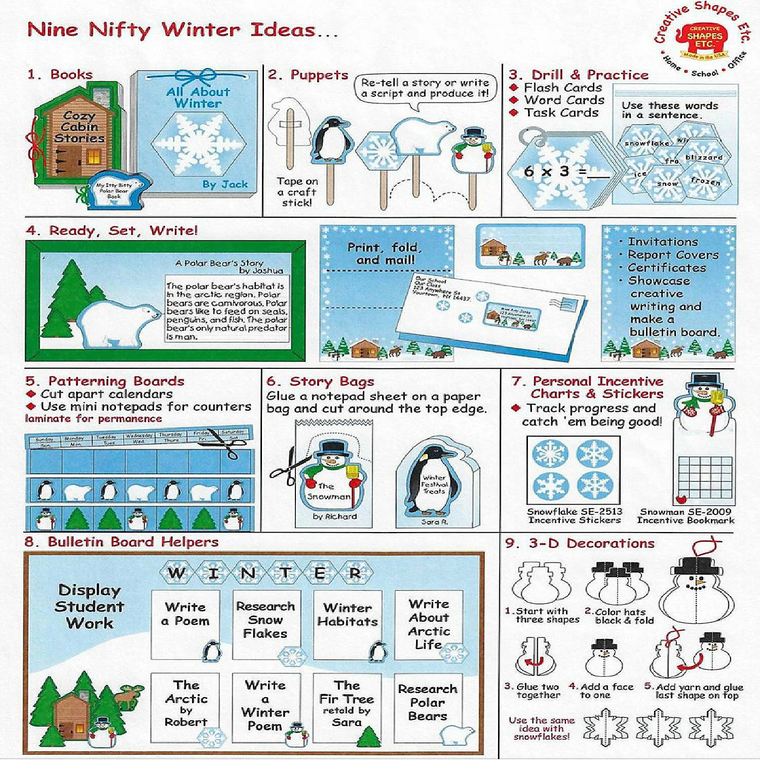 Best Sale 🌟 Creative Shapes Etc. - Large Notepad - Snowman 👍 - Image 3