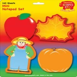 Coupon 👍 Creative Shapes Etc. - Mini Notepad Set - Fall 🧨
