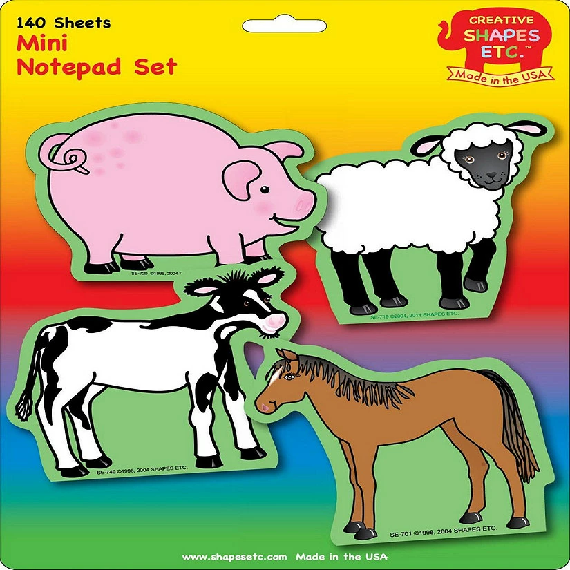 Flash Sale ๐ฏ Creative Shapes Etc. - Mini Notepad Set - Farm ๐