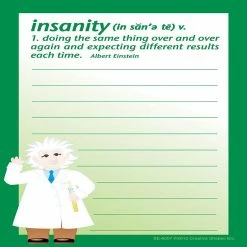 Best Pirce 😍 Creative Shapes Etc. - Notes And Quotes - Insanity 🛒